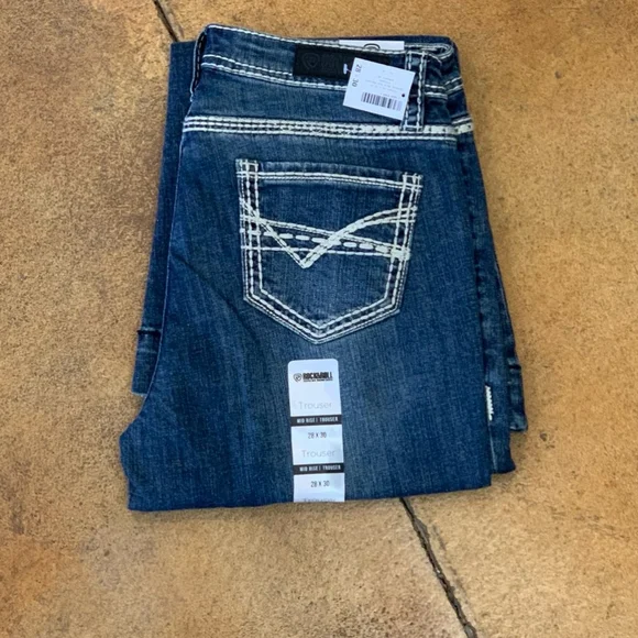 Women's Rock & Roll Denim Mid-Rise Trouser - Picture 3 of 3